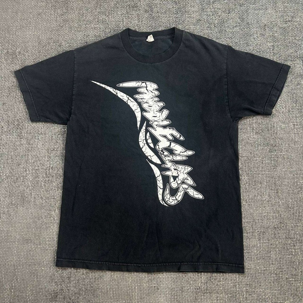 Alstyle Graphic T-Shirt Mens Large Black Y2K Tribal Skater Streetwear Tee